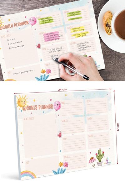 colortouch Smiley Weekly Planner - Τετράδιο Weekly Planner