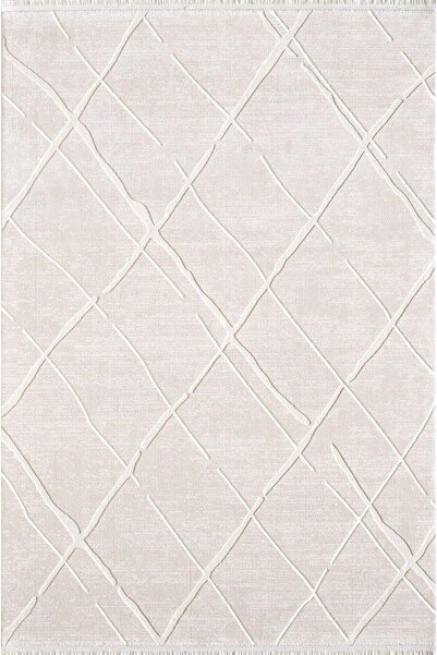 Artemis Halı Murano Bej Krem Modern Çizgi Desen Halı 06430c