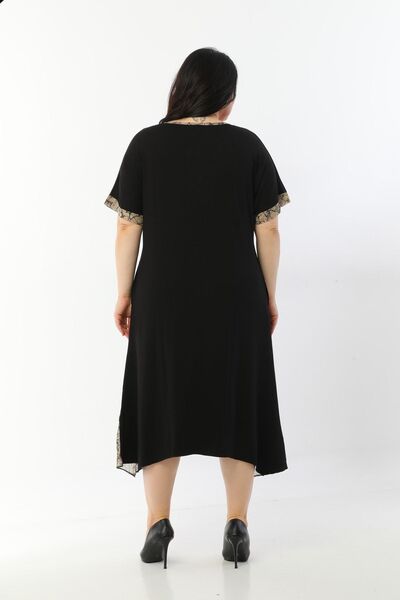 Yasem XXL Women's Black Plus Size Tunnel Dress