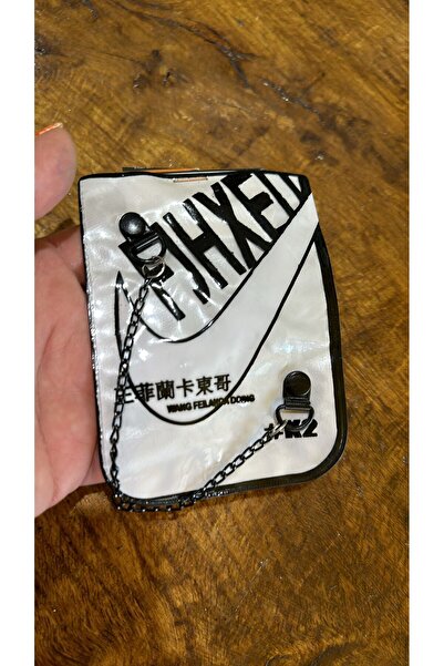 Gönülden Tasarım 12x8 см Біла силіконова сумка для одягу на ланцюжку - Аксесуари