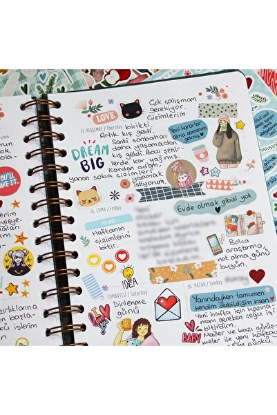 colortouch Sweet Home Sticker Set - 500 Adet Etiket - Ajanda, Günlük, Planlayıcı, Bullet Journal , Sticker Book
