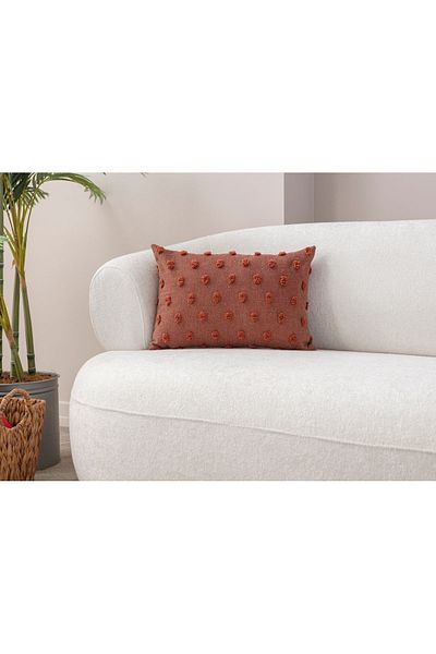 SWITA Țesătură de in Decorativ Buline - Husă de pernă 35X50