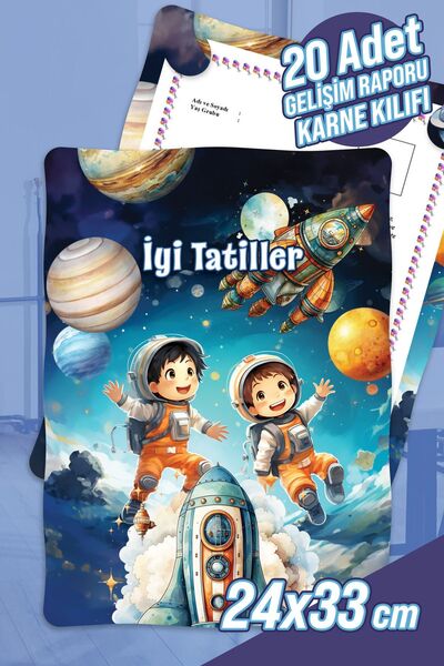 colortouch Astronaut A4 Poklopac za izveštaj o razvoju u vrtiću za prvi razre...