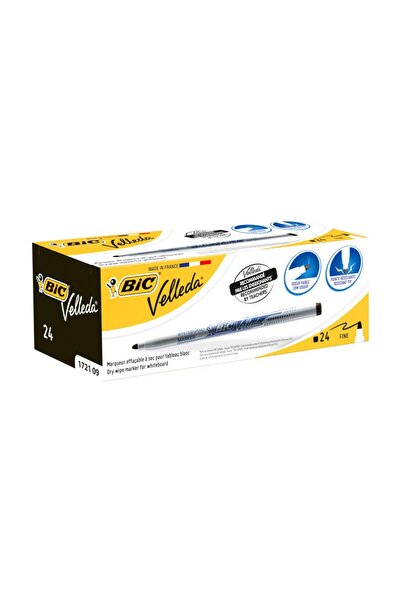 Bic Velleda 1721 Çocuk Tahta Kalemi Siyah 24`lü Kutu