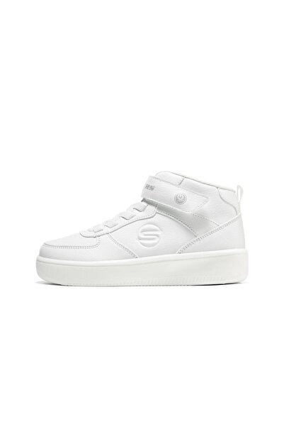 SKECHERS 400622l Wht Sport Court 92 - Show Starter Erkek Çocuk Spor Ayakkabı