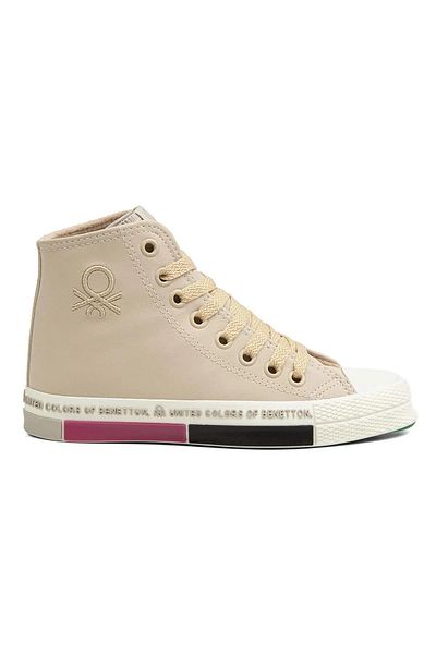 Benetton Bn-30730 Converse lung bej pentru femei