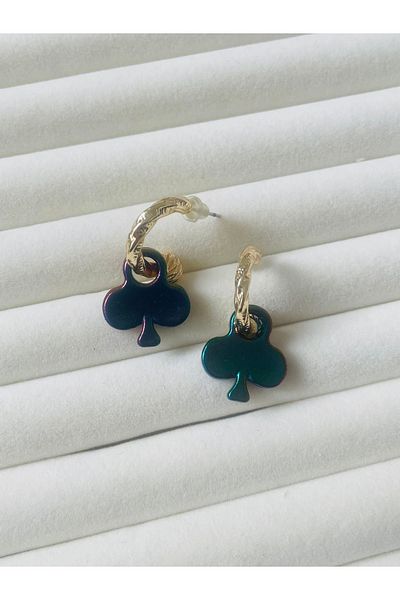 Selen Aksesuar Hematite Steel Earrings