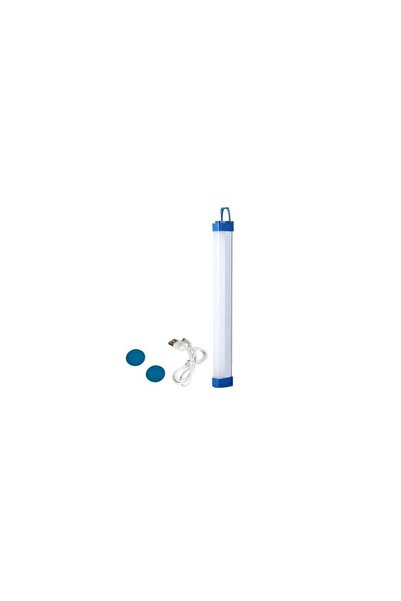 fullreyon 32 Cm, 20 Watt USB Şarzlı 3 Işık Modlu Kampçı, Balıkçı Feneri, Dolap İçi, Tezgah Altı Magnetli Aplik