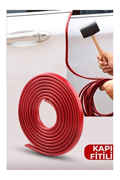 MeyZone Oto Araç Kapı Koruma Fitili 5metre Parlak Kırmızı Renk Çarpma Çizilme...