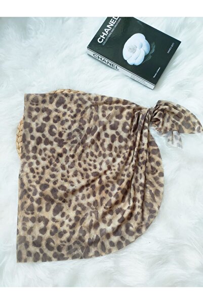 bright moon Women's Patterned Tulle Podrum Pareo 50 X 150 cm