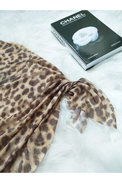 bright moon Women's Patterned Tulle Podrum Pareo 50 X 150 cm