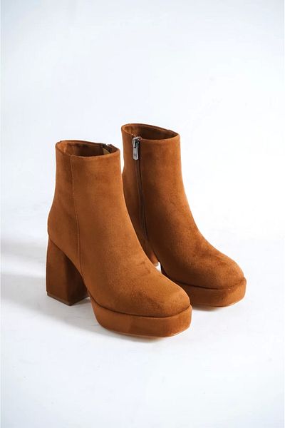 ayakuydur Tan Women's Heeled Boots