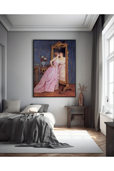 AR AJANS KANVAS TABLO Frumusețe în oglindă PICTURA decorativă pe pânză