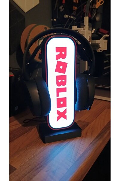 Devotech Roblox LED Işıklı Oyuncu Kulaklık Standı ve Masa Üstü Kulaklık Tutucu