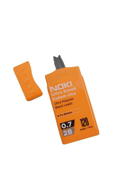 Noki Ultra Flexible 2B 0.7 Pen Tip Min 120pcs 6 Tubes