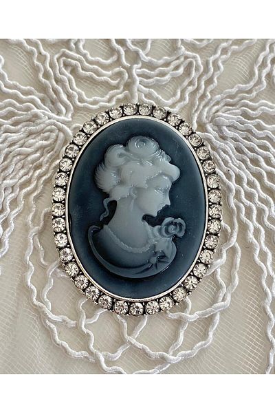 312 KONSEPT Brooch Collar Stone Pin - 1 Piece 4.5 Cmx 3.5 Cm