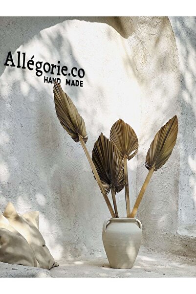 Allegorie.Co Lonree Kulplu Vazo Büyük Boy Krem