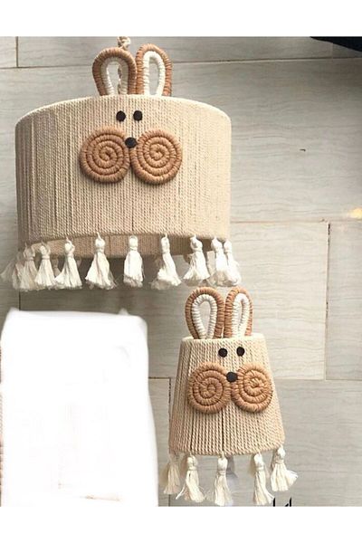 tasarimakromem35 Macrame Lampshade/Chandelier