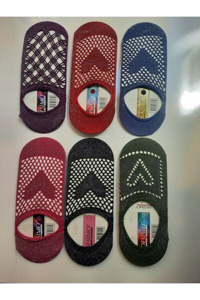 Desimo Kadın Simli Fileli Babet Çorap 6l'lı Paket