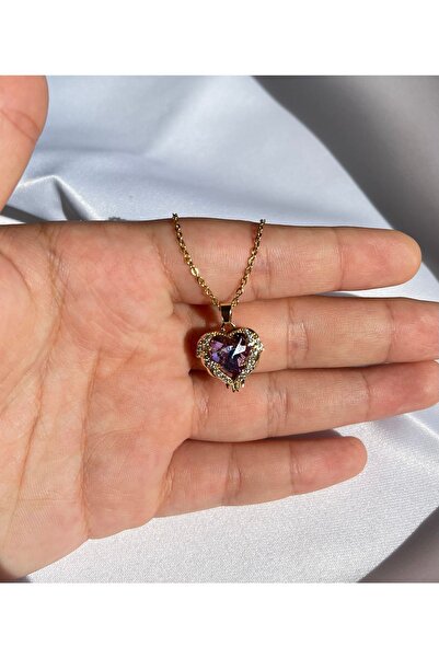 ROSEMORE Çelik Okyanusun Kalbi Kolye Altın Renk 1 Adet