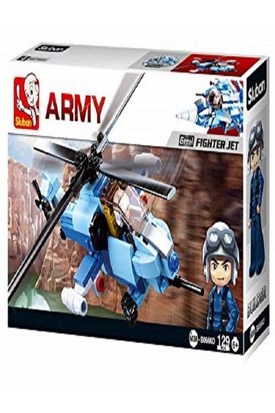 Sluban Army Fighter Jet 6into1 -129 Piece Puzzle