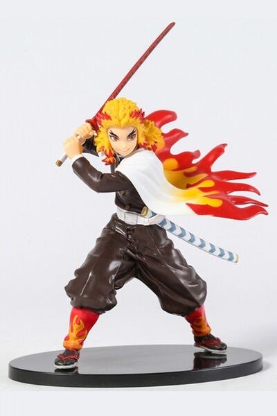 NETAVANTAJ Demon Slayer Kimetsu No Yaiba Rengoku Sword Aksiyon Figür 18 Cm