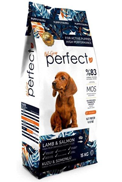 PERFECT Kuzu Etli Ve Somonlu Premium Yavru Köpek Maması 15 Kg