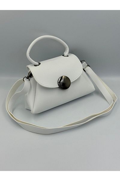 KIRASE Mini geantă de mână și crossbody cu curea din piele artificială pentru femei - Închidere cu magnet