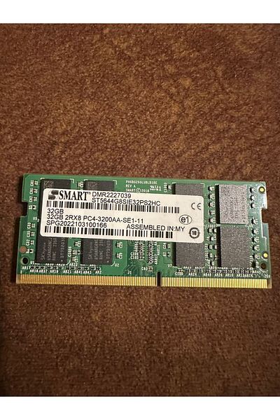 Smart 32 جيجابايت 2RX8 PC4-3200AA-SE1-11 SPG 2022103100166   - ذاكرة الوصول العشوائي للكمبيوتر المحمول