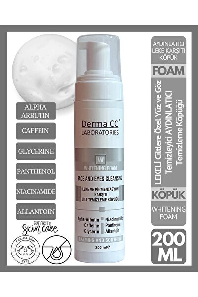 Derma CC LABORATORIES Derma CC رغوة تبييض الوجه والعينين - رغوة العناية بالبش...