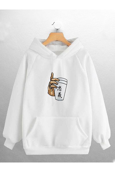 macklin Unisex Γυναικεία Ανδρική Φούτερ με τυπωμένο ιαπωνικό κείμενο
