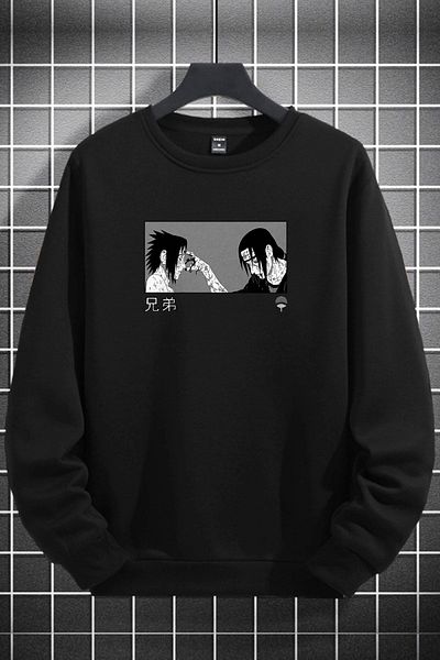 macklin Unisex Γυναικεία Ανδρικά φούτερ Uchiha Itachi Naruto Anime με στάμπα με λαιμόκοψη