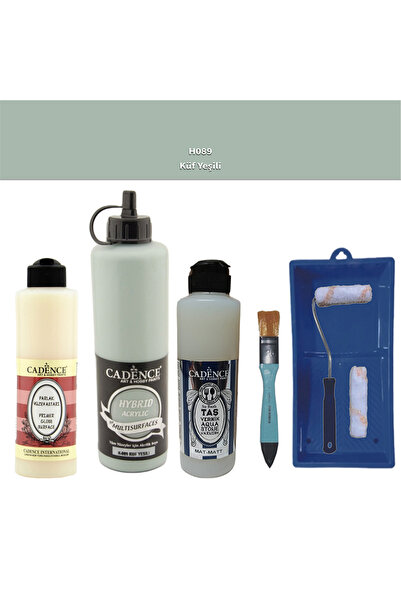 Cadence Banyo Mutfak Boyası-Cadence Multi H-089 Küf Yeşili 500Ml Pya250Ml Taş...
