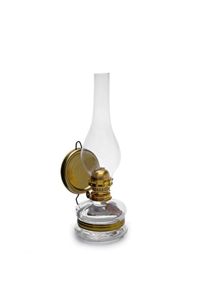 ÖZLEVENT Klasik Gaz Lambası + 400 ml Mavi Kandil Yağı + 50cm Fitil