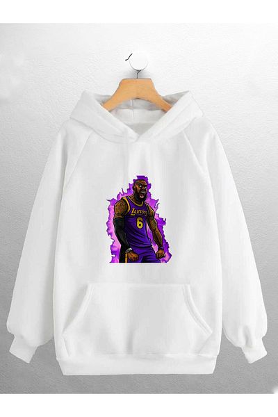 macklin Unisex Women Men Lakrs Basket Printed Sweatshirt