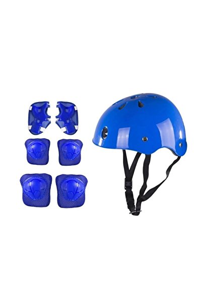 Shem Kaliteli Çocuk Scooter Bisiklet Kaykay Paten Kaskı 7 Parça Dizlik Dirsek...