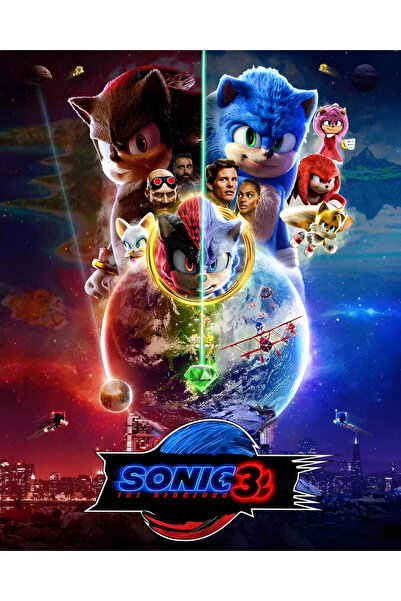 512 STORE Sonik 3 2024 Film Afiş Poster  30x42 Çerçevesiz
