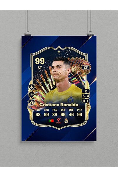 Alptiva Cristiano Ronaldo Poster - Futbol Poster - Futbol Kart Poster - Futbolcu Poster