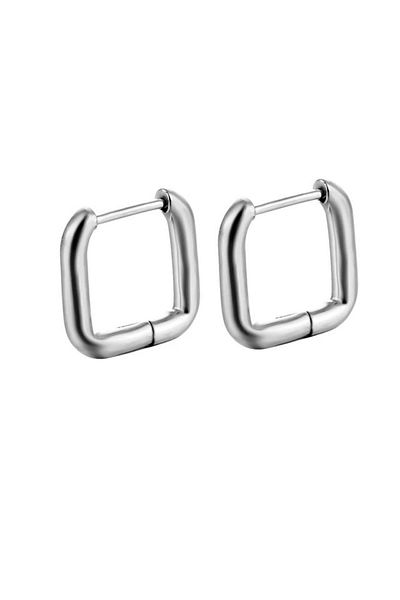 MAZEN Square Surgical Steel Earrings 316L Tarnish Antiallergic Earrings 15X15 MM