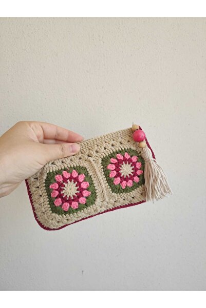 chsdizaynn Örgü cüzdan çanta clutch çanta portfoy