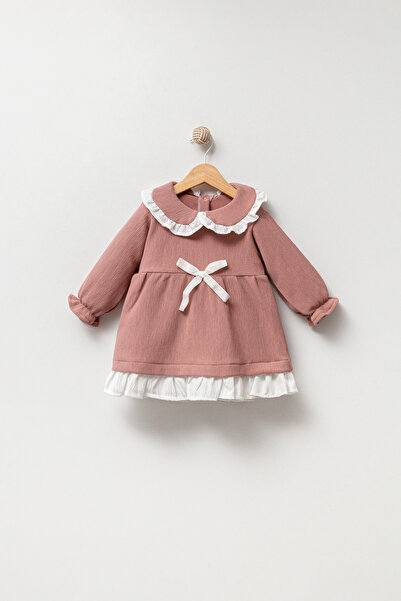 Jikko Baby Baby Collar RuFFle Dress - 9036MS