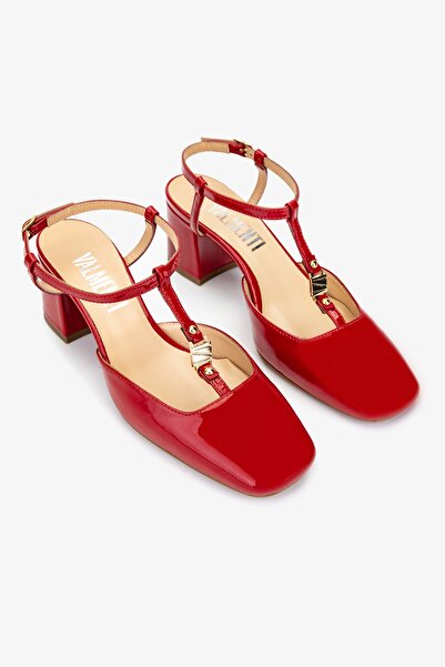 Valmenti Rachelle Kadın Kırmızı Hakiki Deri Topuklu Ayakkabı
