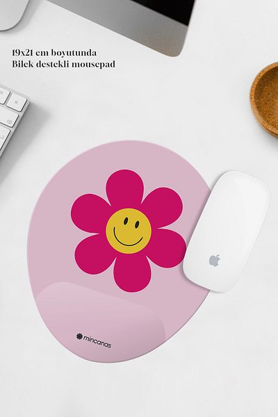 Mincanas Colorful Wrist Supported Oval Mouse Pad Mouse Pad