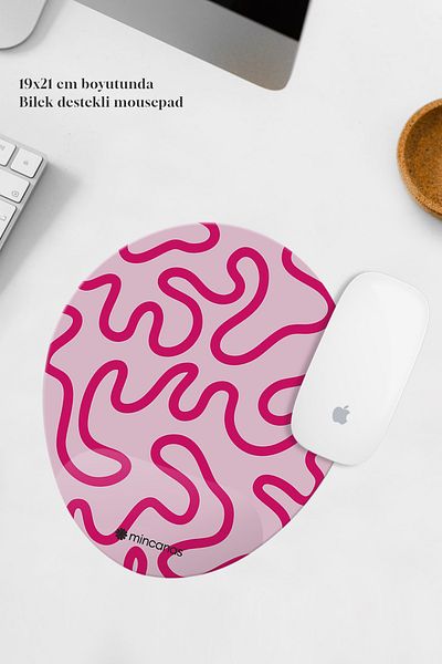 Mincanas Colorful Wrist Supported Oval Mouse Pad Mouse Pad
