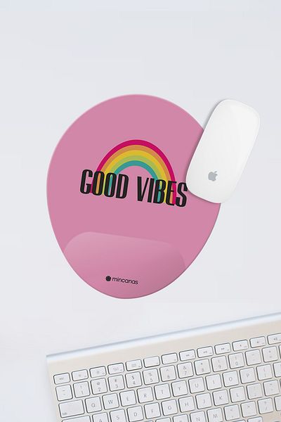 Mincanas Colorful Wrist Supported Oval Mouse Pad Mouse Pad