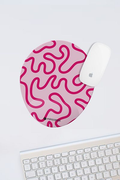 Mincanas Colorful Wrist Supported Oval Mouse Pad Mouse Pad