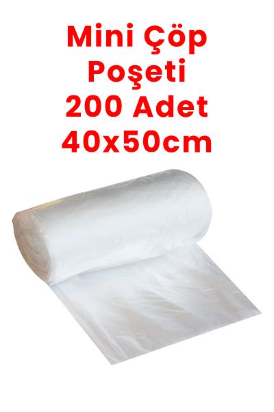 Balkan 40x50cm Mini Roll Garbage Bag - 200 Garbage Bags