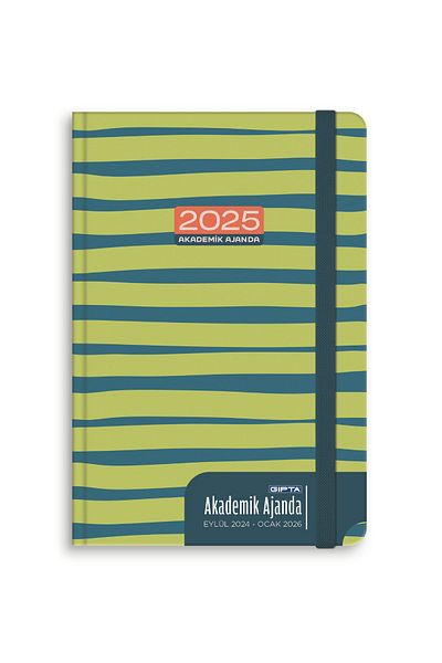 Gıpta Ακαδημαϊκό ημερολόγιο 2025 - Εβδομαδιαίο ημερολόγιο με σκληρό εξώφυλλο με ραφές με νήματα 160-PSK 17x24