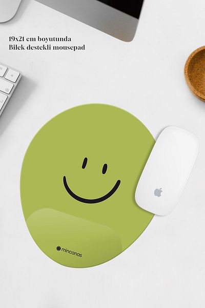 Mincanas Colorful Wrist Supported Oval Mouse Pad Mouse Pad