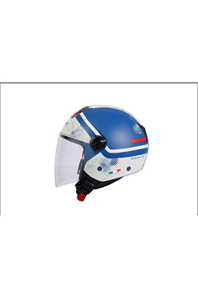 Sway KASK SW 715 GEMINI GREEN YARIM KASK MAVİ-BEJ